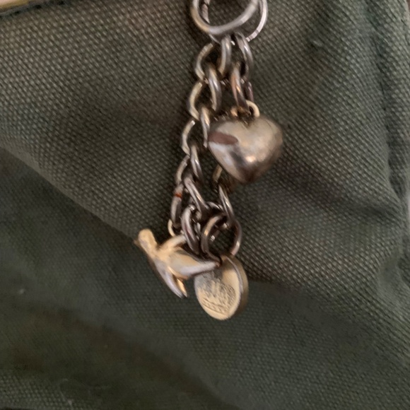 Vintage Juicy Couture Canvas + Leather Backpack Tote Bag - Picture 5 of 16